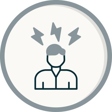 Stres web simgesi vektör illüstrasyonu