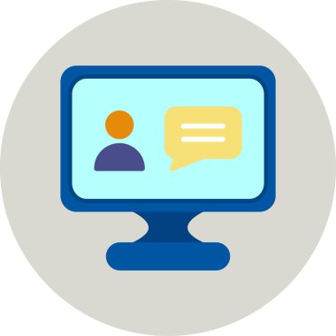 Online eğitim. Web simgesi basit tasarım