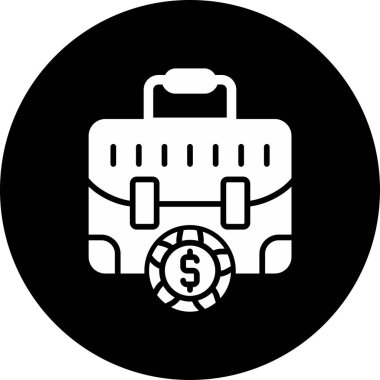 Portföy web simgesi vektör illüstrasyonu