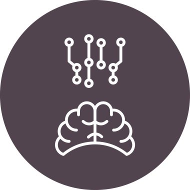 Zeka simgesi vektör illüstrasyon tasarımı