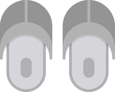 Terlikler web simgesi, basit vektör illüstrasyonu