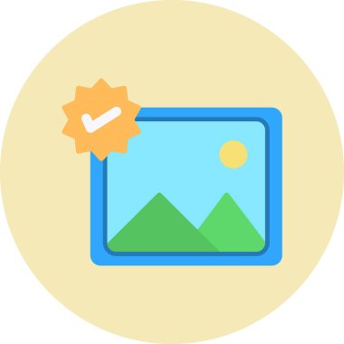 Fotoğraf web simgesi, vektör illüstrasyonu 