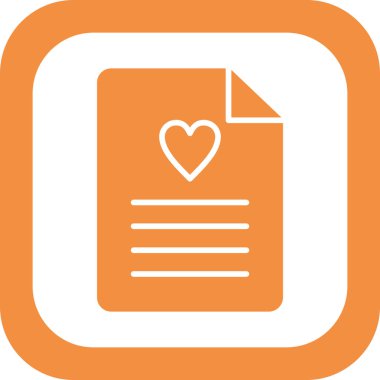 Dilek listesi. Web simgesi basit tasarım