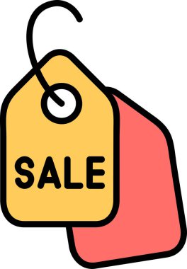 satış etiketi simgesi, vektör illüstrasyonu basit tasarım