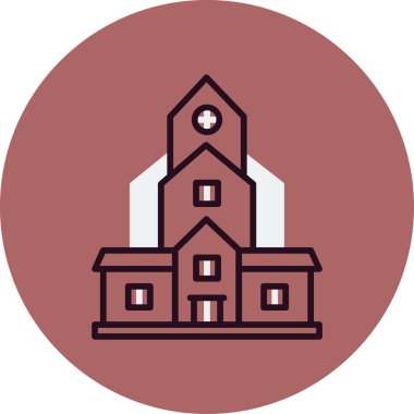 Modern yapı simgesinin vektör illüstrasyonu