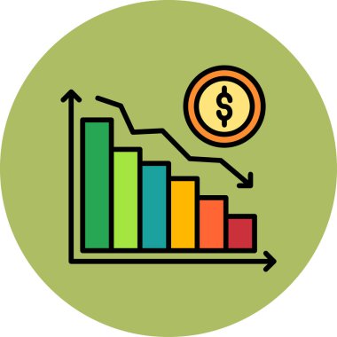 Dijital web tasarımı için bir iflas simgesinin soyut temsili.