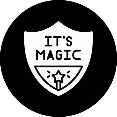 Sihirli ikon vektör çizimi