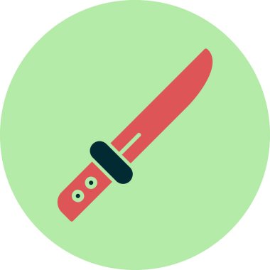 Basit ağ bıçağı simgesi düz vektör 