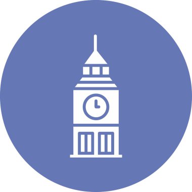 Saat Kulesi Web simgesi, vektör illüstrasyonu