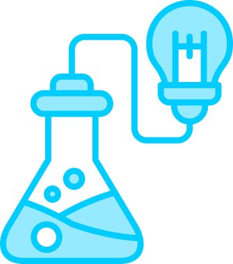 Kimyasal sürecin basitleştirilmiş illüstrasyonu, vektör tasarımı