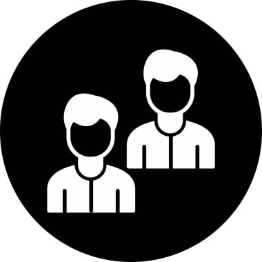 Takım. Web simgesi basit illüstrasyon