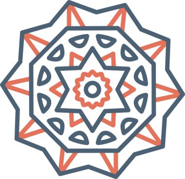 mandala tasarımı, web basit illüstrasyonu