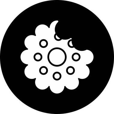 Bisküvi Web simgesi vektör illüstrasyonu