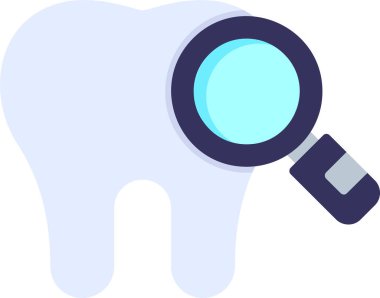 Diş Denetim Vektör simgesinin çizimi