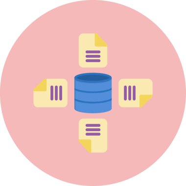 Toplam simge, vektör illüstrasyonu basit tasarım