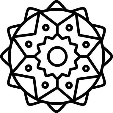 mandala tasarımı, web basit illüstrasyonu