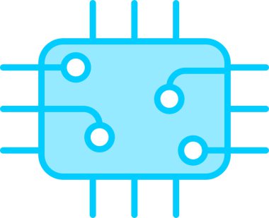 Çip simgesi vektör illüstrasyon tasarımı