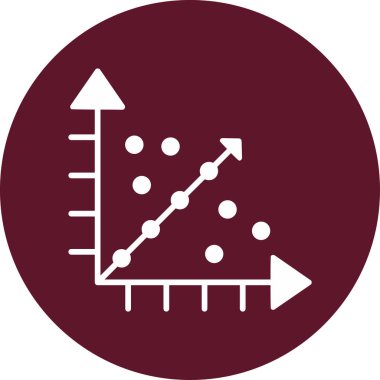 Regresyon ok grafiği büyüme simgesi