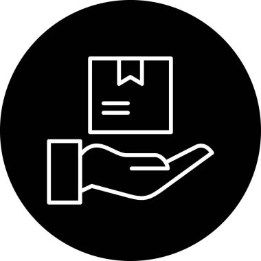 Basit ürün simgesi izole edilmiş arkaplan