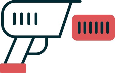 Barkod okuyucu web simgesi, basit vektör illüstrasyonu