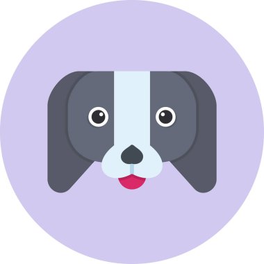 Japon Chin köpek simgesi, vektör illüstrasyonu