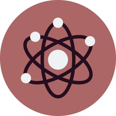 Bilim için modaya uygun düz vektör tarzında ikonik diatom gösterimi.