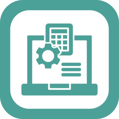 Web geliştirme vektör simgesi modern illüstrasyon