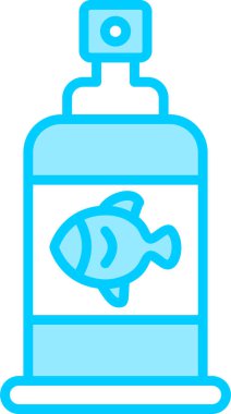 Balık yağı. Web simgesi vektör illüstrasyonu