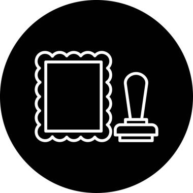 Damga web simge vektör çizim
