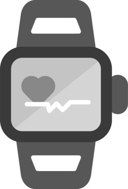 smartwatch simgesi, vektör illüstrasyonu basit tasarım