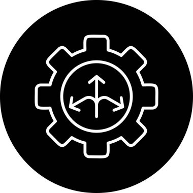 Esnek. Web simgesi basit illüstrasyon