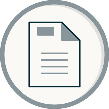 Web için bir vergi belgesinin soyut bir temsilini gösteren vektör tasarımı.