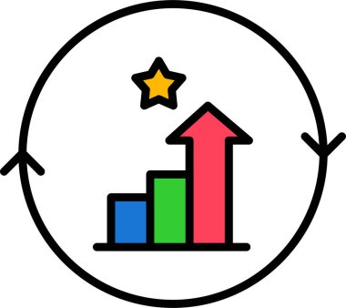 Aralıksız Gelişim Ağ ikonu vektör çizimi