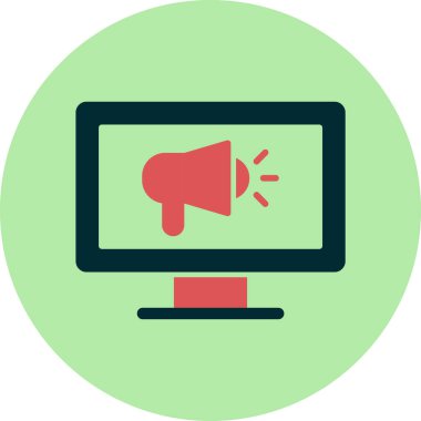 Eylem simgesine çağrı, vektör illüstrasyonu