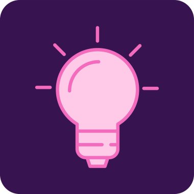 Ampul. Web simgesi basit illüstrasyon 