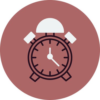 Eski saat simgesi vektör illüstrasyonu