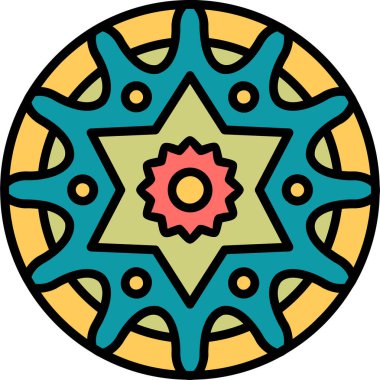 mandala tasarımı, web basit illüstrasyonu