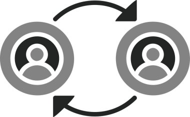 Peer Web simgesi vektör illüstrasyonuna aktar