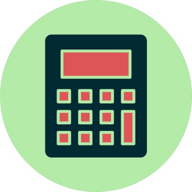 Calculator icon, vector illustration simple design