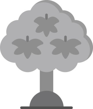 Akçaağaç simgesi vektör illüstrasyonu