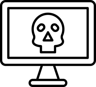 aldatmaca simgesi. Basit eleman çizimi. aldatmaca kavramı sembol tasarımı. Web ve mobil cihazlar için kullanılabilir.