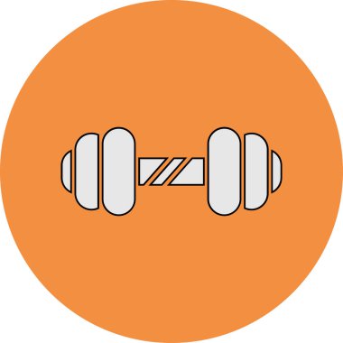 dambıl simgesi basit illüstrasyon