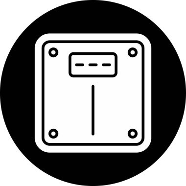 Basit ölçek. Web simgesi basit illüstrasyon