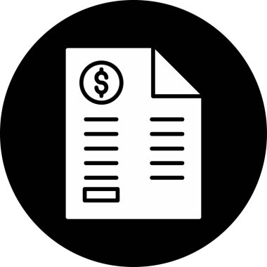 Bill simgesi, vektör illüstrasyonu basit tasarım