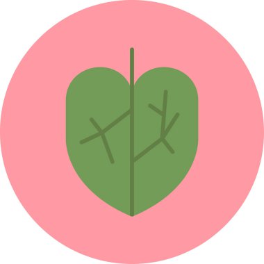 Colocasia Tropikal Bitki Simgesi Vektör İllüstrasyonu 