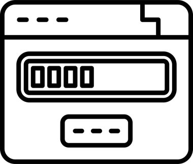 Basit yükleme simgesi, vektör illüstrasyonu