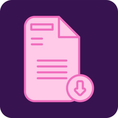 Download file. web icon simple illustration