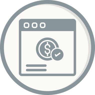 Basit Çevrimiçi Ödeme vektör çizimi