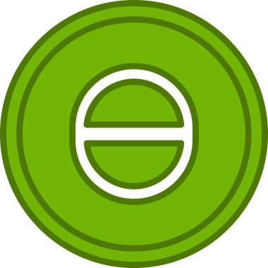 Teta. Web simgesi basit illüstrasyon