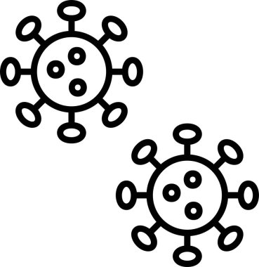 virüs web simgesi, vektör çizim